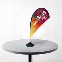 Custom Mini Party Table Flag Banner Printing