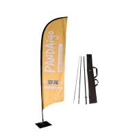 Strong Advertising Equipment feather wind swooper beach flag