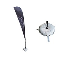 weihai wisezone super tough 10kg add on weight water filled beachflag water base